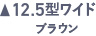 12.5型ワイド ブラウン